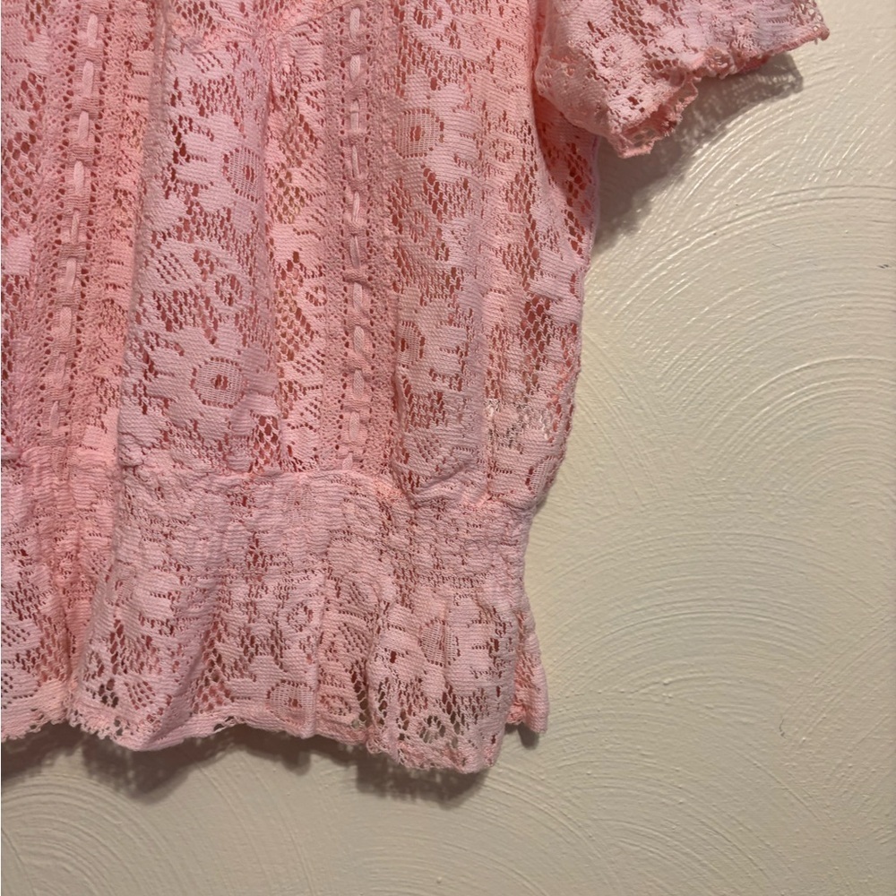 Nine West Blush Lace Blouse - Picture 8 of 9
